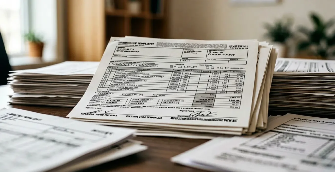 Medical bill breakdown showing covered and uncovered treatment costs with financial documents