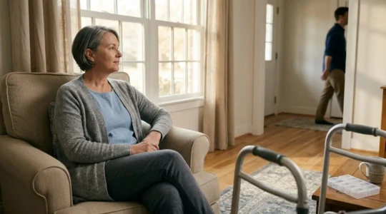 Patient recovery at home following major surgery with family support
