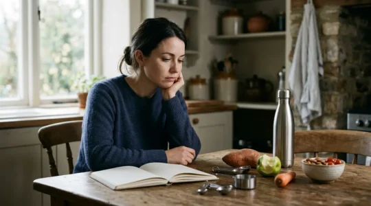 Conceptual representation of the challenges of self-directed dieting without professional guidance