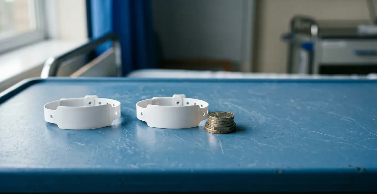 Two UK patients with identical financial circumstances facing contrasting healthcare costs at NHS facility