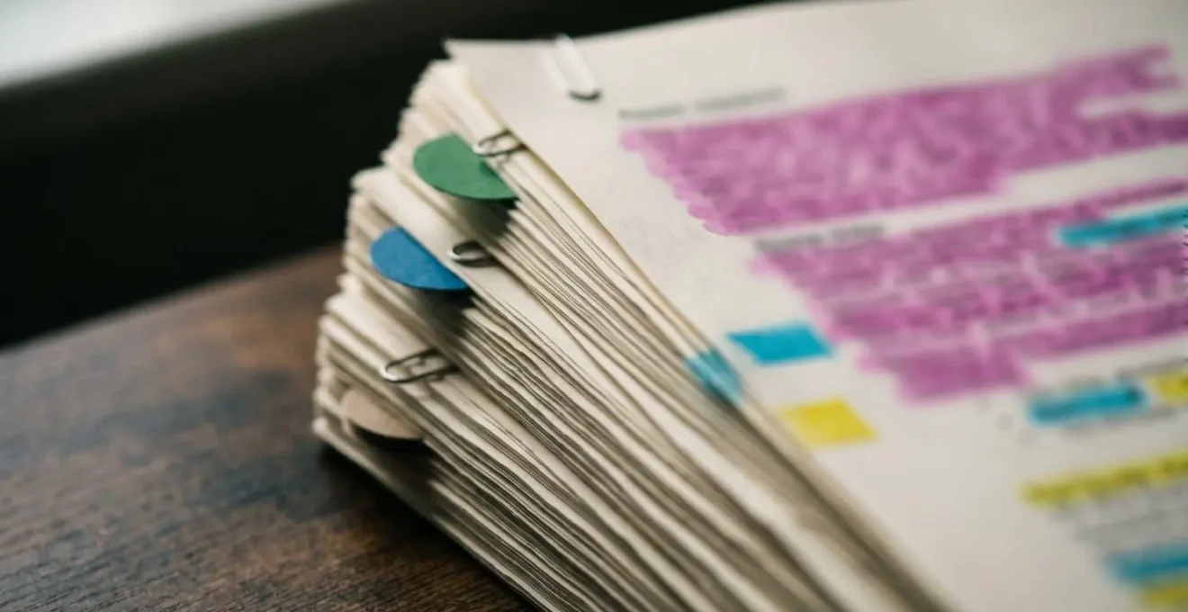 Close-up of insurance policy pages with highlighted sections showing complex medical terminology